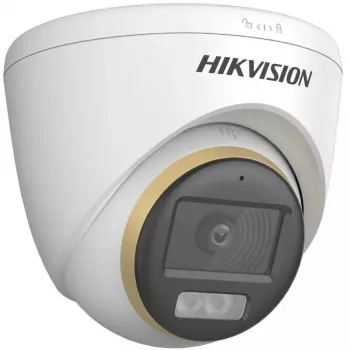 Dome IP kamera Hikvision DS-2CE72DF3T-LFS (ColorVu, 2.8 mm, 1920x1080) griestiem, iekštelpām/ārtelpām