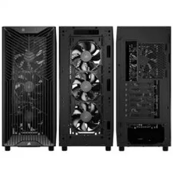 Corsair 3200D RS PC korpuss, Midi-Tower, ATX, Rūdīts stikls - melns