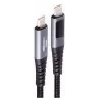 USB-C uz USB-C kabelis ShiverPeaks BS14-59035 USB 2.0 0.5 m, apzeltīti kontakti, magnētiskais ekranējums, Melns/Pelēks