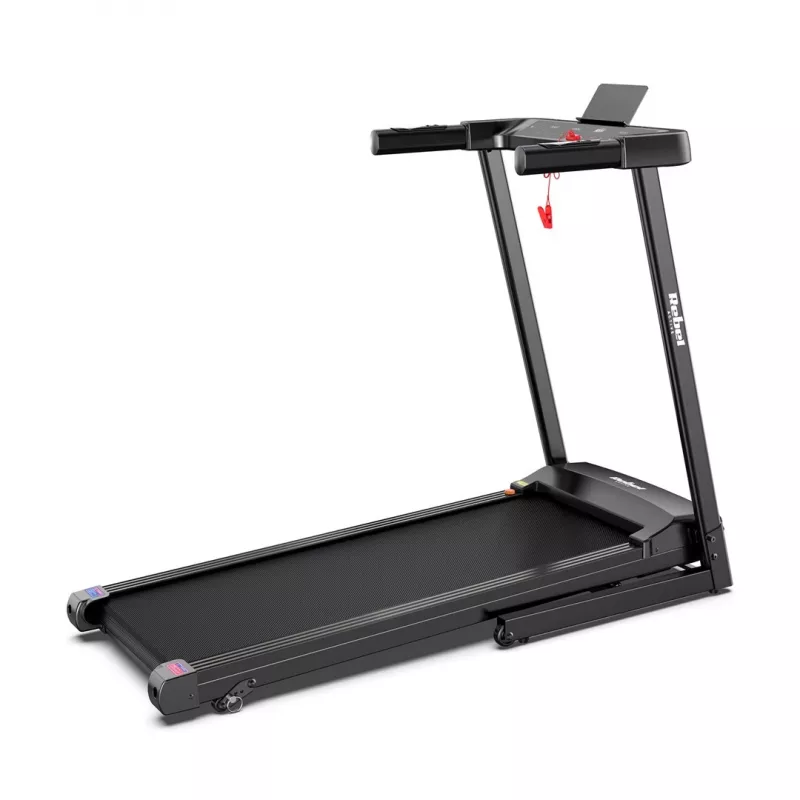 Saliekams elektriskais skrejceļš Rebel RBA-1018 — kompakts mājas skrejceļš, 12 km/h, 15 programmas, maks. lietotājs 120 kg, LCD displejs