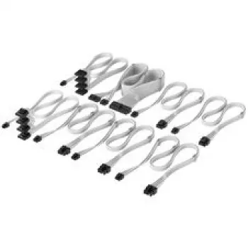 Corsair Premium Sleeved DC Cable Pro Kit, Type-5 barošanas blokiem - Balts
