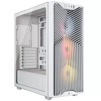 Corsair 3200D RS ARGB dators korpuss, Midi-Tornis, ATX, Rūdīts stikls - Balts