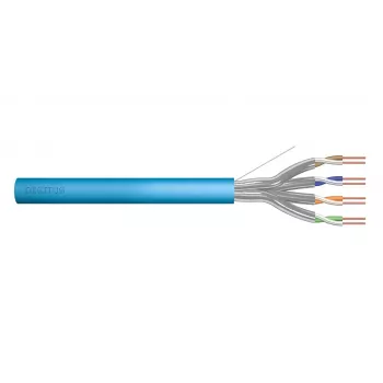DIGITUS Cat.6A, U/FTP, Dca, AWG 23/1, LSOH, 50m, zils instalācijas kabelis