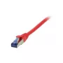 Synergy21 Patch vads RJ45, CAT6A 500MHz, 1,0m, Sarkans, S-STP (S/FTP), TPE/LSZH (Superflex), AWG26