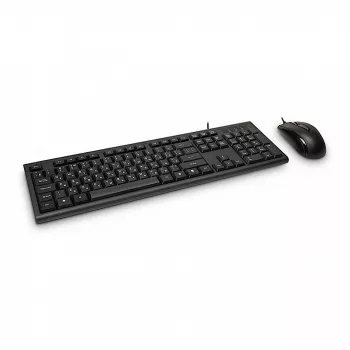 Inter-Tech KM-3149R tastatūra ar peli, USB, QWERTY, melna
