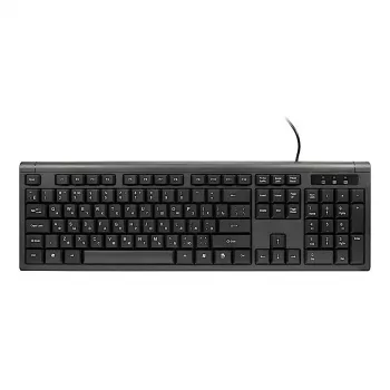 Inter-Tech KM-3149R tastatūra ar peli, USB, QWERTY, melna