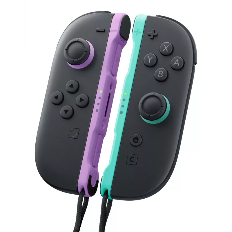 Nintendo Joy-Con 2 pāris Gaiši Purpurs/Gaiši Zaļš, spēļu kontrolieris, Nintendo Switch 2, Home poga, Analogais / Digitālais, Bezvadu, Bluetooth