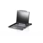 ATEN CL3000N konsoles komplekts 48.3 cm (19 inch) 1280 x 1024 pikseļi Alumīnijs Melns 1U