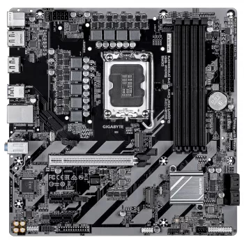 Mātesplate GIGABYTE B860M D3W - Intel Core Ultra sērijas CPU, 4+1+2 fāžu VRM, līdz 9066MHz DDR5, 2xPCIe 4.0 M.2, 1GbE LAN, USB 3.2 Gen 1