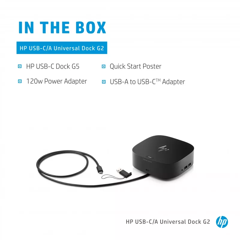 HP USB-C/A Universal Dock G2 universālā dokstacija