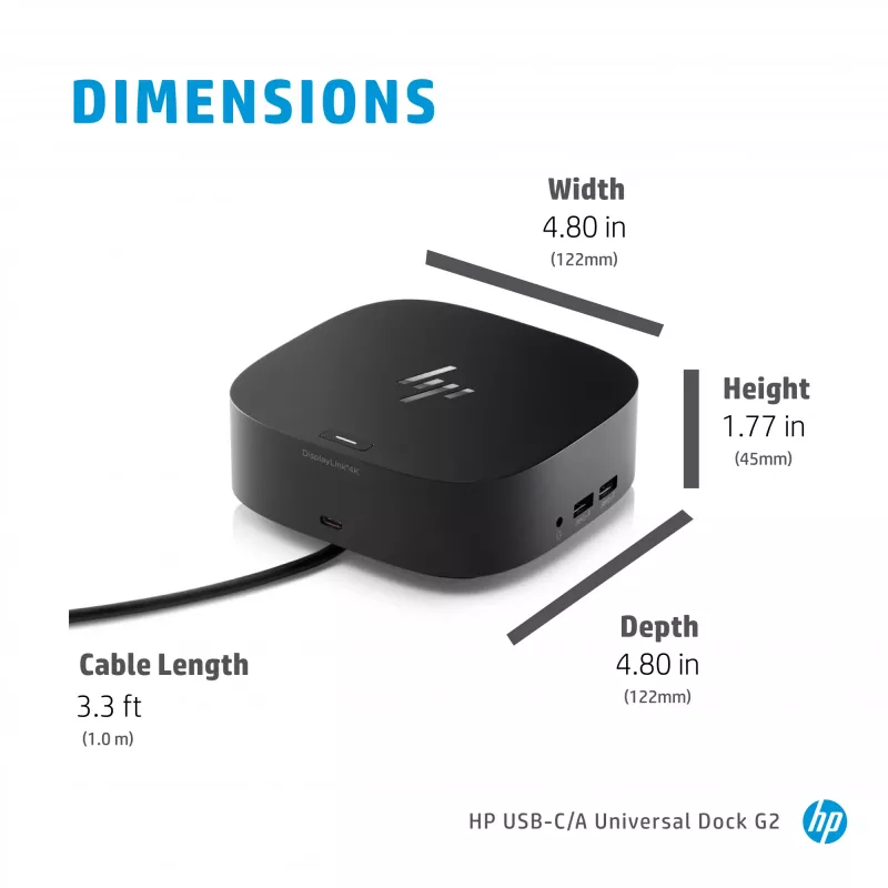 HP USB-C/A Universal Dock G2 universālā dokstacija