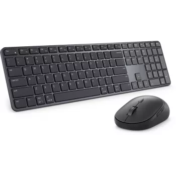 DELL Pro 7 Slim KM726 bezvadu tastatūra un pele, RF + Bluetooth, QWERTZ, melna