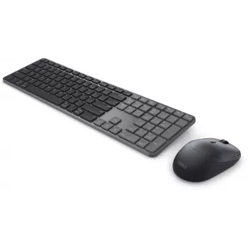 DELL Pro 7 Slim KM726 bezvadu tastatūra un pele, RF + Bluetooth, QWERTZ, melna