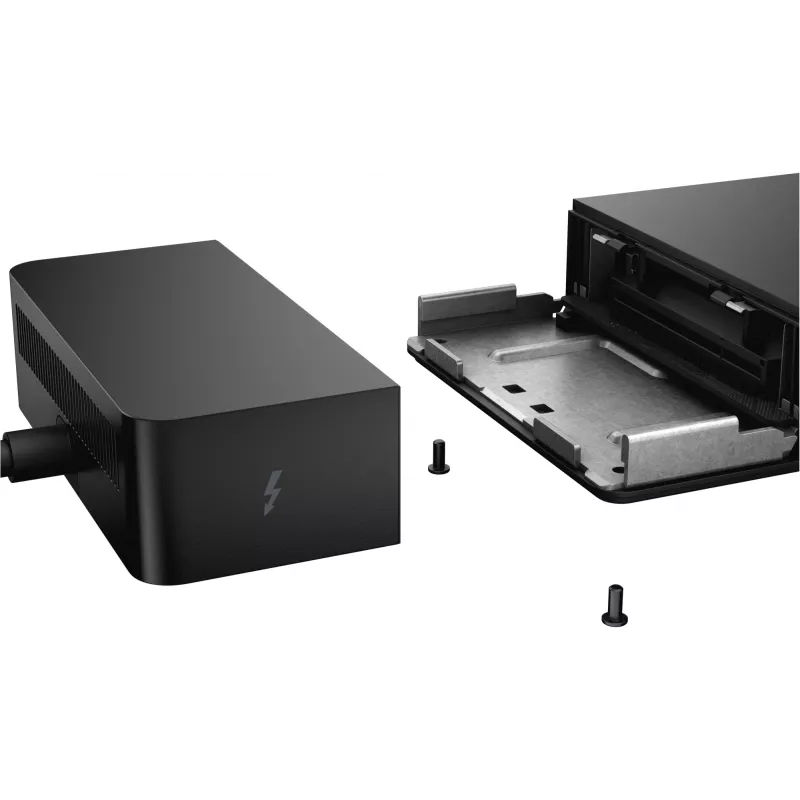 DELL Thunderbolt™ Dock – WD22TB4, Doku, Thunderbolt, 10/100/1000 Mbit/s, Melna, 5120 x 2880 pikseļi, DC