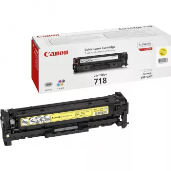 Canon CRG-718 Y oriģinālā dzeltenā tonera kasetne