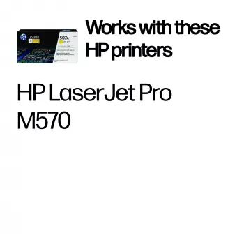 HP 507A dzeltenā oriģinālā lāzera tonera kasetne
