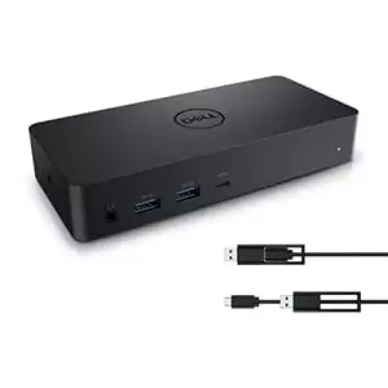 DELL D6000 Vadu USB 3.2 Gen 1 (3.1 Gen 1) Type-C dokstacija, melna