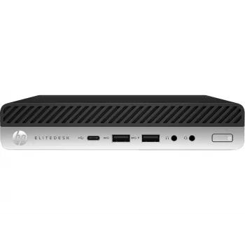 T1A HP EliteDesk 800 G5 Atjaunots Intel® Core™ i5 i5-9500 8 GB DDR4-SDRAM 256 GB SSD Windows 11 Pro Mini PC Melns, Sudrabs