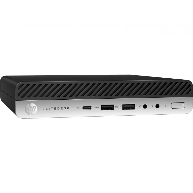 T1A HP EliteDesk 800 G5 Atjaunots Intel® Core™ i5 i5-9500 8 GB DDR4-SDRAM 256 GB SSD Windows 11 Pro Mini PC Melns, Sudrabs
