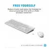 HP 230 bezvadu pele un tastatūras komplekts, balts, pele iekļauta