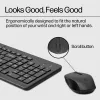 Bezvadu tastatūras un peles komplekts HP 330 — pilna izmēra tastatūra, RF bezvadu, melna, pele iekļauta