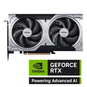 Grafikas karte MSI GeForce RTX 5060 Ti 16 GB GDDR7, PCIe 5.0, 128-bit, 2602 MHz boost, 180 W, 2x ventilatori