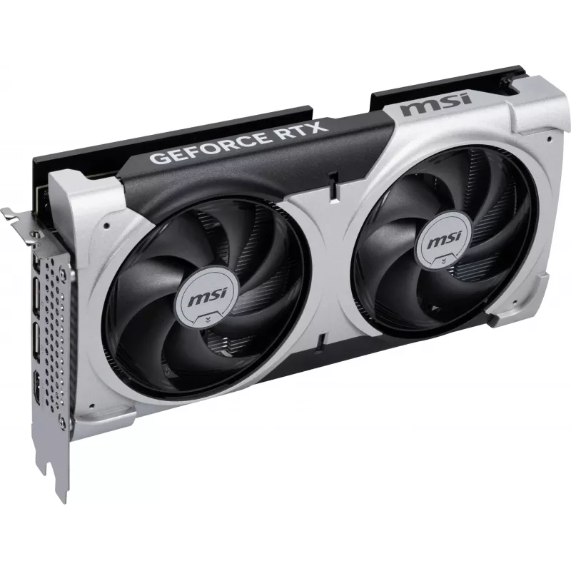 Grafikas karte MSI GeForce RTX 5060 Ti 16 GB GDDR7, PCIe 5.0, 128-bit, 2602 MHz boost, 180 W, 2x ventilatori