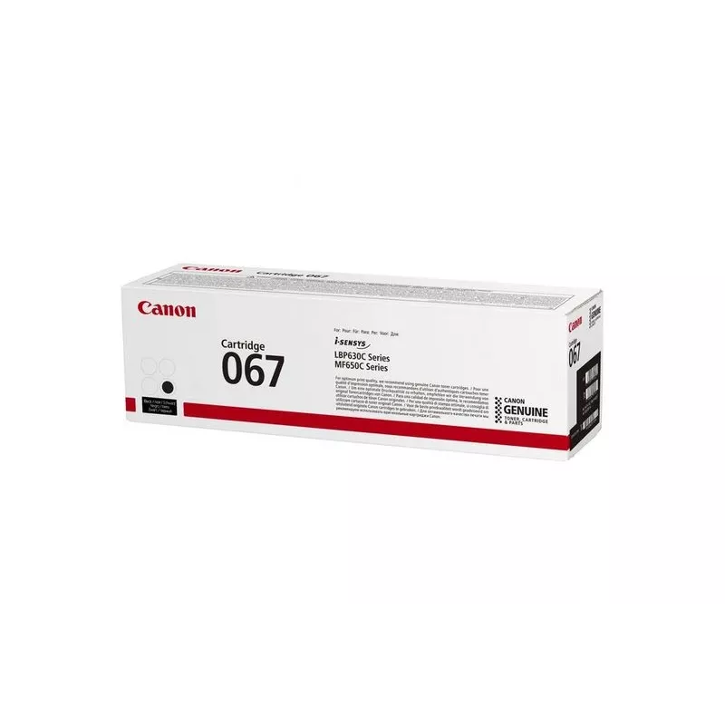 Toner kasetne Canon 067 Original Black — iznākums 1350 lapas, 1 gab.