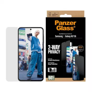 PanzerGlass Privacy Screen Protector UWF - Caurspīdīgs - Samsung Galaxy A57 5G