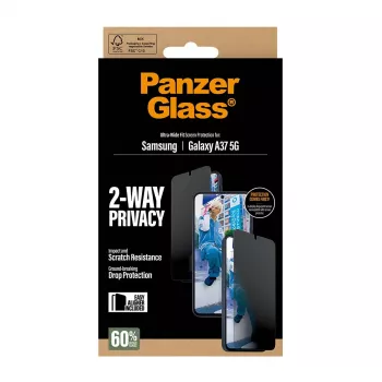 Aizsargstikls PanzerGlass Privacy Samsung Galaxy A37 Ultra-WideFit PG90806, privātuma filtrs