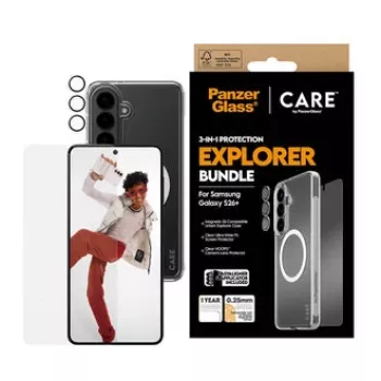 Aizsargstikls PanzerGlass CARE 3-in-1 Samsung Galaxy S Plus 2026