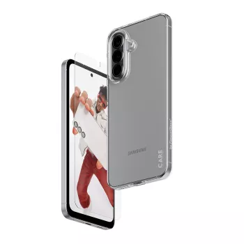 Aizsargstikls un kameras lēcu vāciņš komplektā PanzerGlass CARE Samsung Galaxy A57 (CR37016)