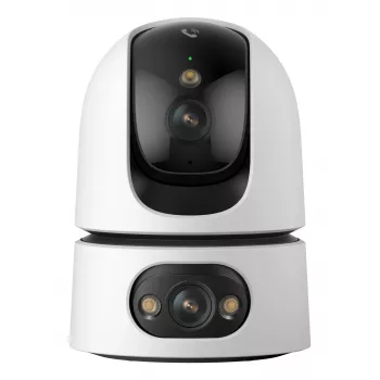 IP drošības kamera IMOU Ranger Dual Pro 10MP, iekštelpām, galda stiprinājums, 3.6 mm fiksēts objektīvs, 88° H / 107° diag, CMOS, vadu & bezvadu