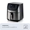 Ariete 4628 Airy Fryer Metal 7L gaisa cepeškrāsns, 1800 W, 7 L tilpums, 2.8 kg gatavošanas ietilpība, 12 ieprogrammēti režīmi, Max Crisp funkcija, temperatūra līdz 200°, nelipīgs grozs ar resti, metāla korpuss