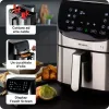 Ariete 4628 Airy Fryer Metal 7L gaisa cepeškrāsns, 1800 W, 7 L tilpums, 2.8 kg gatavošanas ietilpība, 12 ieprogrammēti režīmi, Max Crisp funkcija, temperatūra līdz 200°, nelipīgs grozs ar resti, metāla korpuss
