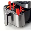 Ariete 4628 Airy Fryer Metal 7L gaisa cepeškrāsns, 1800 W, 7 L tilpums, 2.8 kg gatavošanas ietilpība, 12 ieprogrammēti režīmi, Max Crisp funkcija, temperatūra līdz 200°, nelipīgs grozs ar resti, metāla korpuss