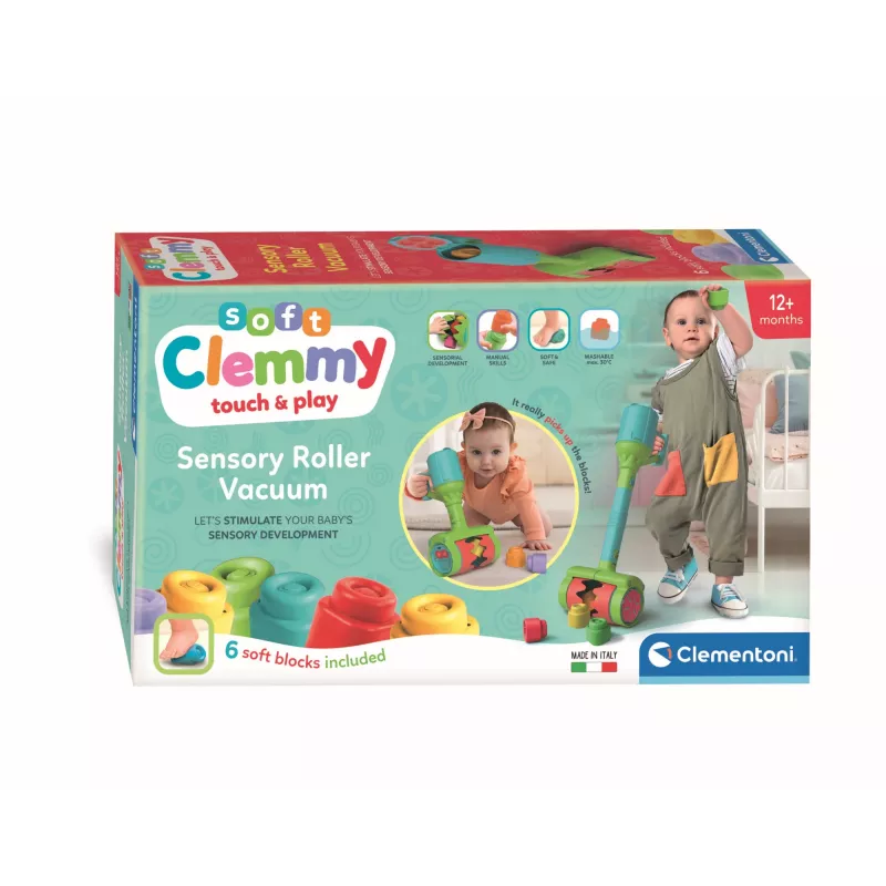 Clementoni Clemmy Soft Putekļsūcējs, Būvēšanas komplekts, 1 gads, 6 gab., 110 g