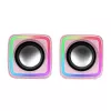 Mars Gaming MSCUBEP Pink kompakti RGB spēļu skaļruņi 8W DSP skaņas procesors