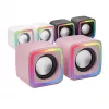 Mars Gaming MSCUBEP Pink kompakti RGB spēļu skaļruņi 8W DSP skaņas procesors