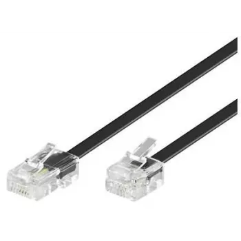 Microconnect MPK451S telefona kabelis 1 m Melns