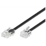 Microconnect MPK451S telefona kabelis 1 m Melns