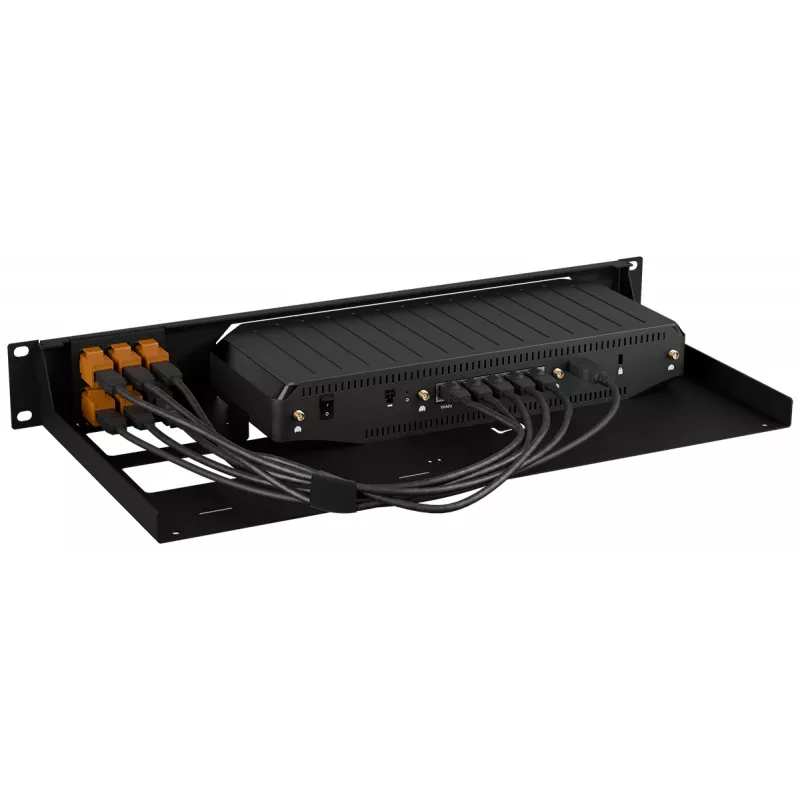 Rackmount.IT rāmja kronšteins Cradlepoint E400 RM-CR-T5, metāla stiprinājums tīkla iekārtai