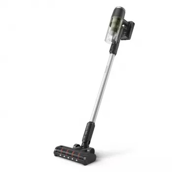 Stikla putekļsūcējs Philips XC3033/01 — 25,2V litija-jonu, bezmaisu ciklons, 1,5 kg, noņemams rokas bloks, zaļš/melns