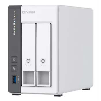 QNAP TS-216G NAS/server glabātuve Tornis Cortex-A55 4 GB HDD Balts