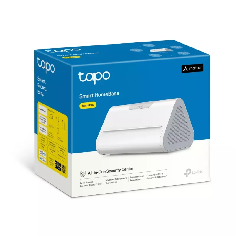 TP-Link Smart HomeBase bāzes stacija, iekštelpām, balta, vadu un bezvadu, 179 mm, 216 mm