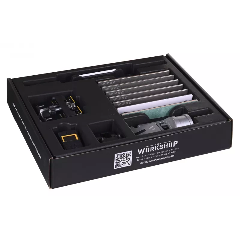 Asināmais nazim Work Sharp Professional Precision Adjust 09DX068 — caurvilkšanas, regulējams leņķis, melns, neilona korpuss