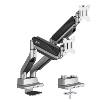 Universāls Ergo Office divu monitoru galda stiprinājums, gāzes atspere 17-35 15kg, VESA 75x75 / 100x100, ER-446