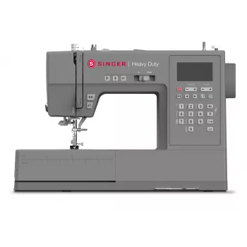 Singer HD6805C Heavy Duty datorizēta šujmašīna, 586 šuves, 9 pogcaurumi, pelēka