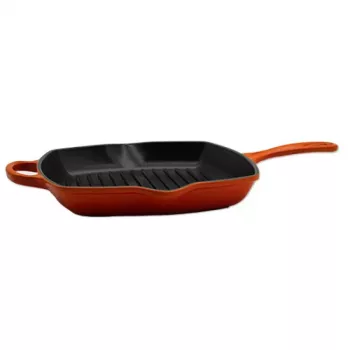 Le Creuset Signature Square Grill Panna 26cm krāsns sarkana (20183260900422)