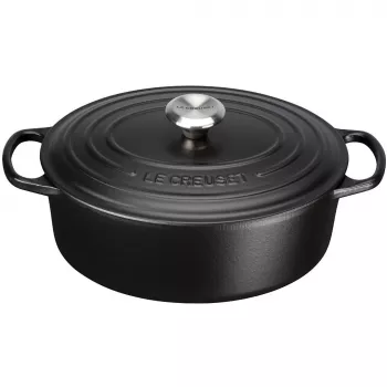 Le Creuset Signature Casserole ovāls 29 cm melns